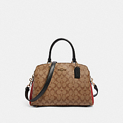 COACH 91016 - LILLIE CARRYALL IN COLORBLOCK SIGNATURE CANVAS IM/KHAKI MULTI