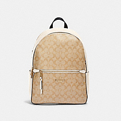 COACH 91018 Addison Backpack In Signature Canvas IM/LIGHT KHAKI CHALK