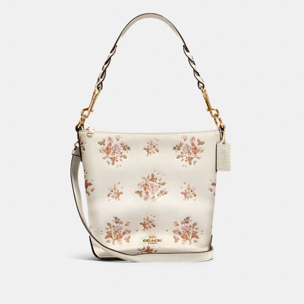 COACH MINI ABBY DUFFLE WITH ROSE BOUQUET PRINT - IM/CHALK MULTI - 91022