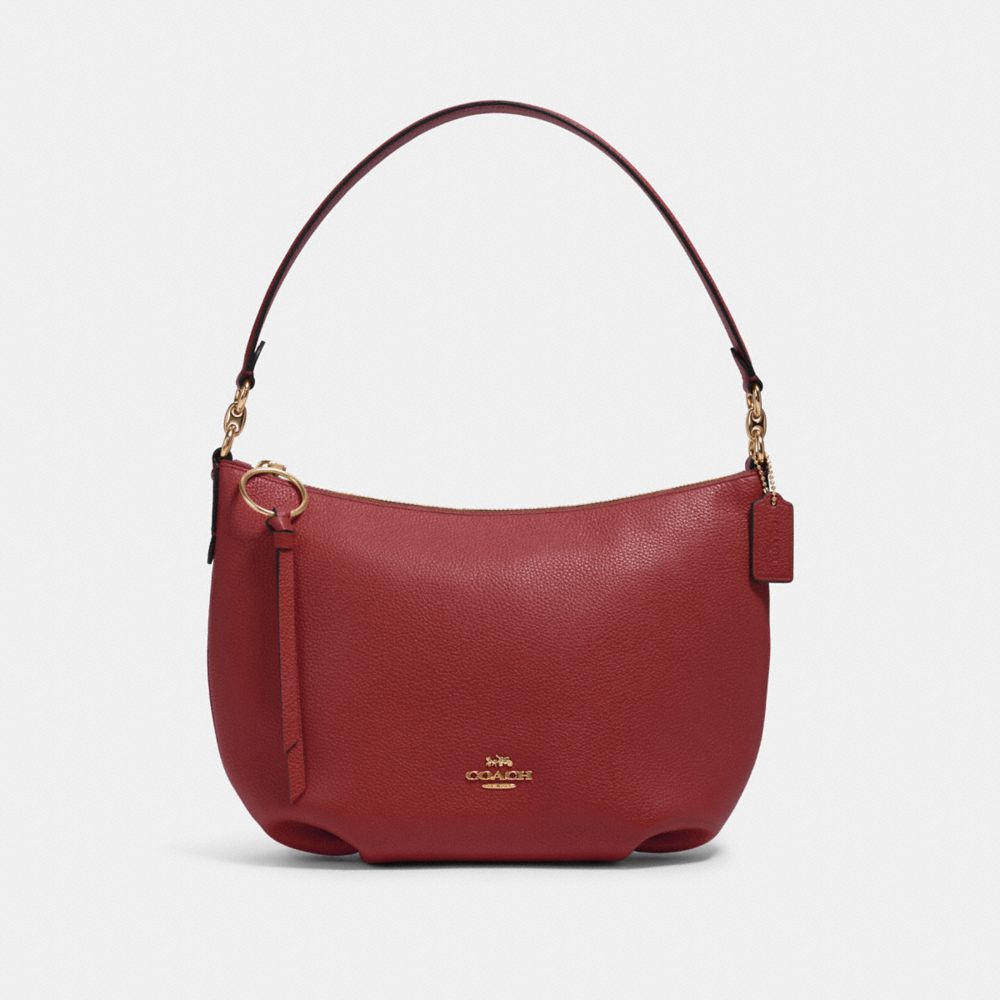 COACH 91028 - SMALL SKYLAR HOBO - IM/DEEP SCARLET | COACH HANDBAGS