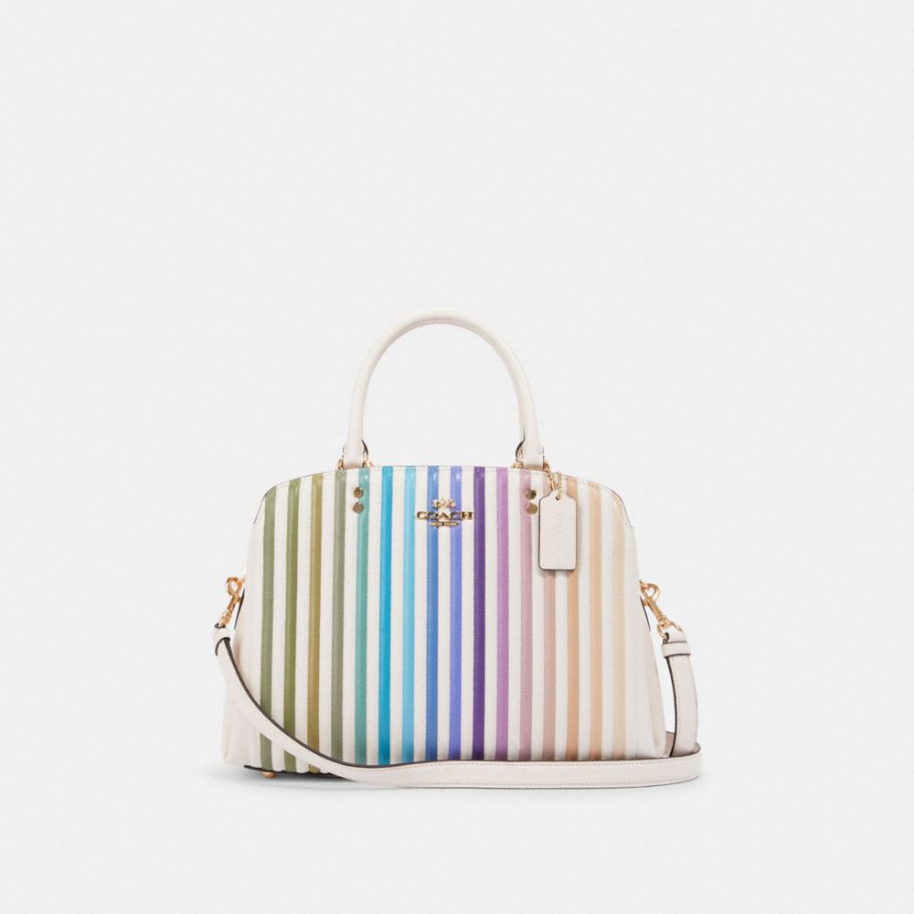 COACH 91051 LILLIE CARRYALL WITH OMBRE QUILTING IM/CHALK-MULTI