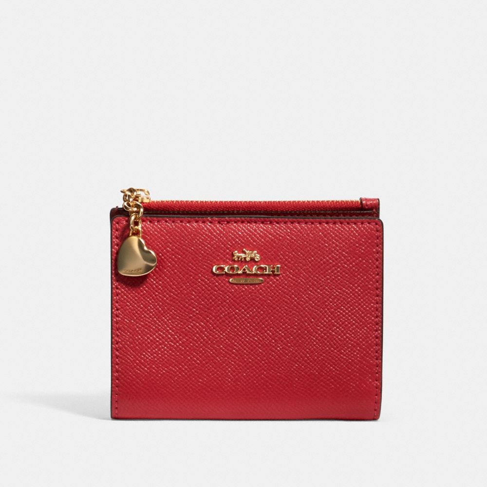 SNAP CARD CASE IN COLORBLOCK - IM/POPPY MULTI - COACH 91052