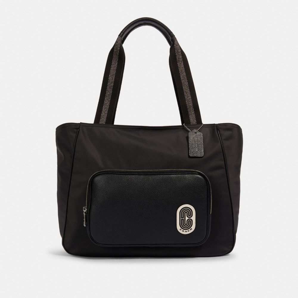 COACH COURT TOTE - SV/BLACK - 91061