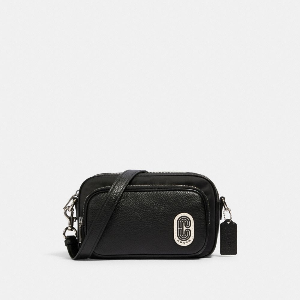 COURT CROSSBODY - SV/BLACK - COACH 91065