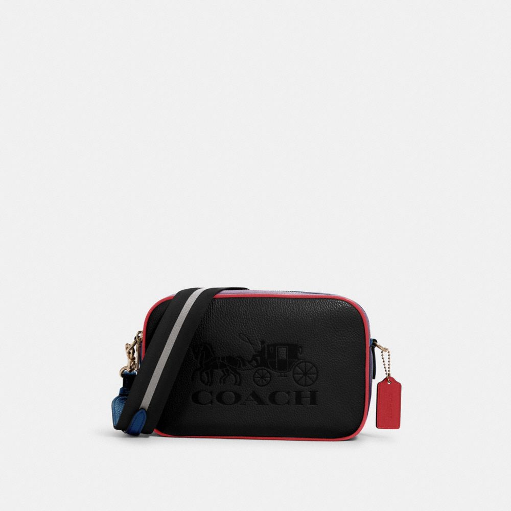 JES CROSSBODY IN COLORBLOCK - SV/BLACK MULTI - COACH 91082