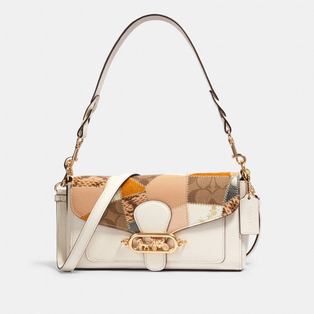 COACH 91090 - JADE SHOULDER BAG WITH PATCHWORK IM/CHALK MULTI