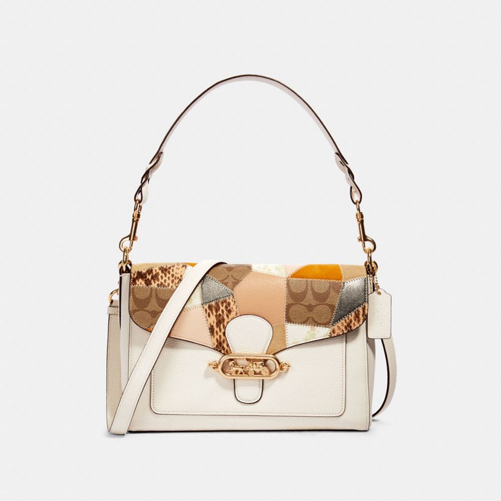 COACH JADE MESSENGER WITH PATCHWORK - IM/CHALK MULTI - 91092