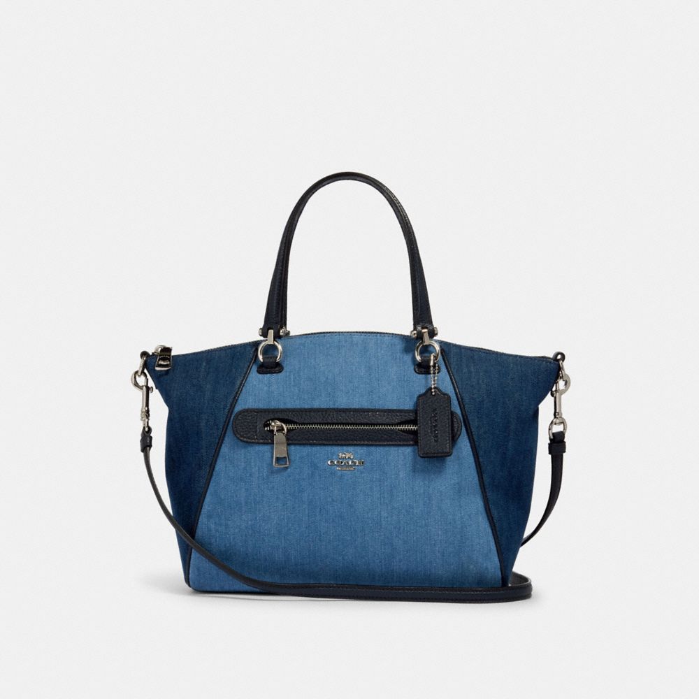 COACH 91094 PRAIRIE SATCHEL SV/DENIM MULTI