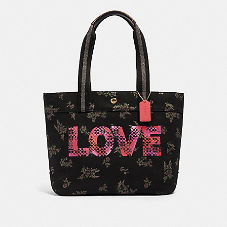 COACH 91106 TOTE WITH JASON NAYLOR GRAPHIC IM/BLACK MULTI