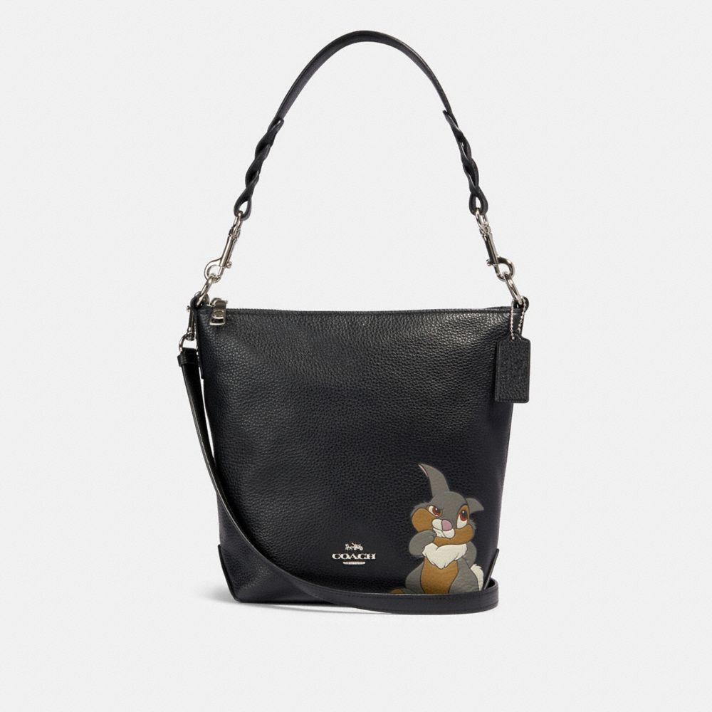 COACH 91117 DISNEY X COACH MINI ABBY DUFFLE WITH THUMPER SV/BLACK MULTI