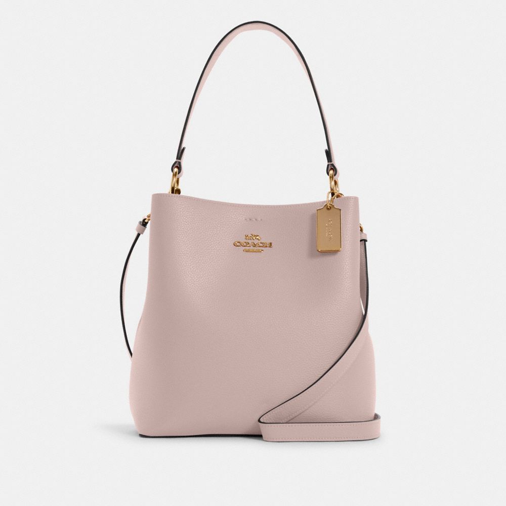 COACH 91122 Town Bucket Bag GOLD/WASHED MAUVE