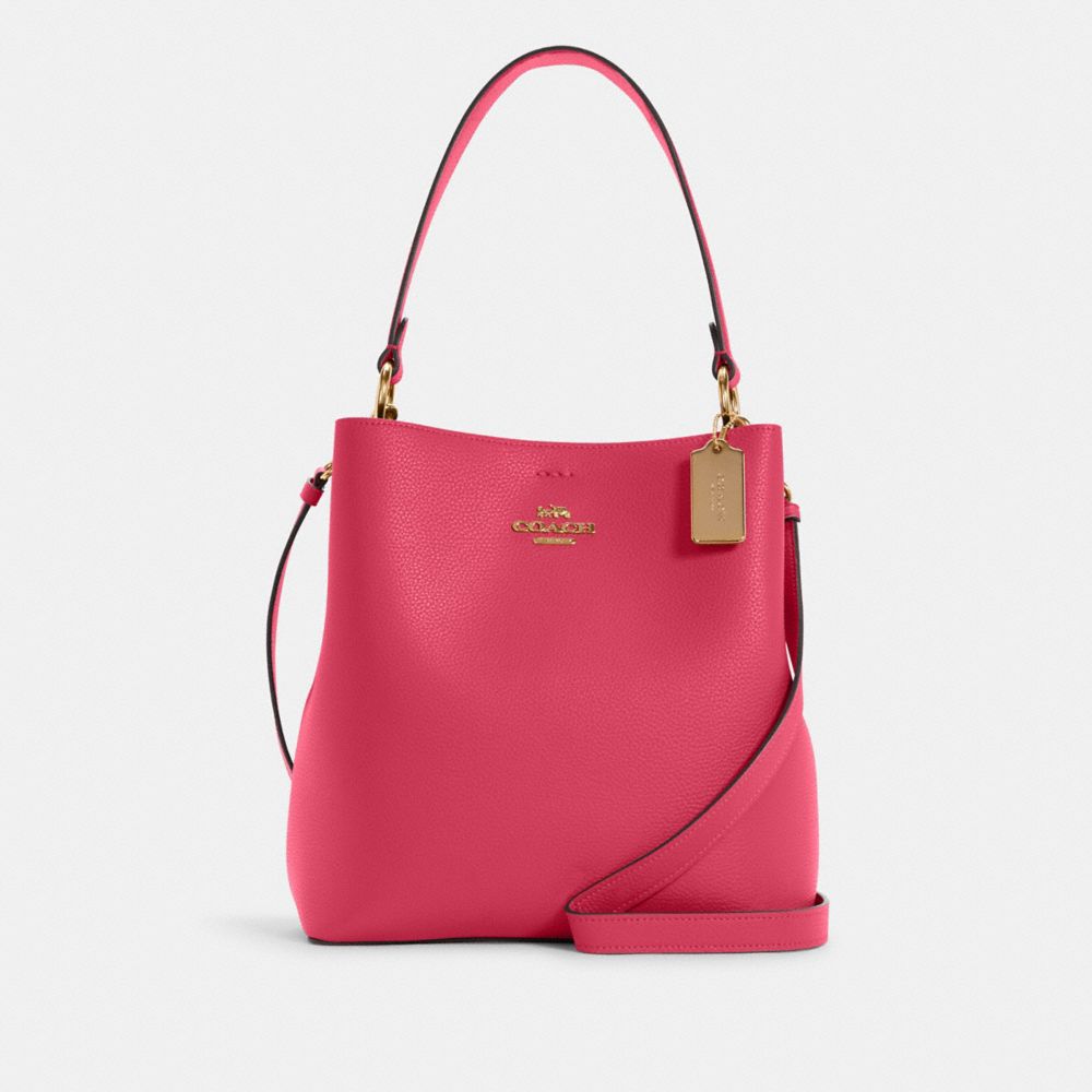 COACH Town Bucket Bag - GOLD/BOLD PINK - 91122