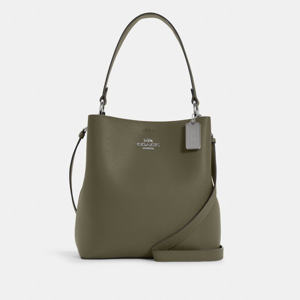 COACH 91122 - TOWN BUCKET BAG - GOLD/WASHED MAUVE