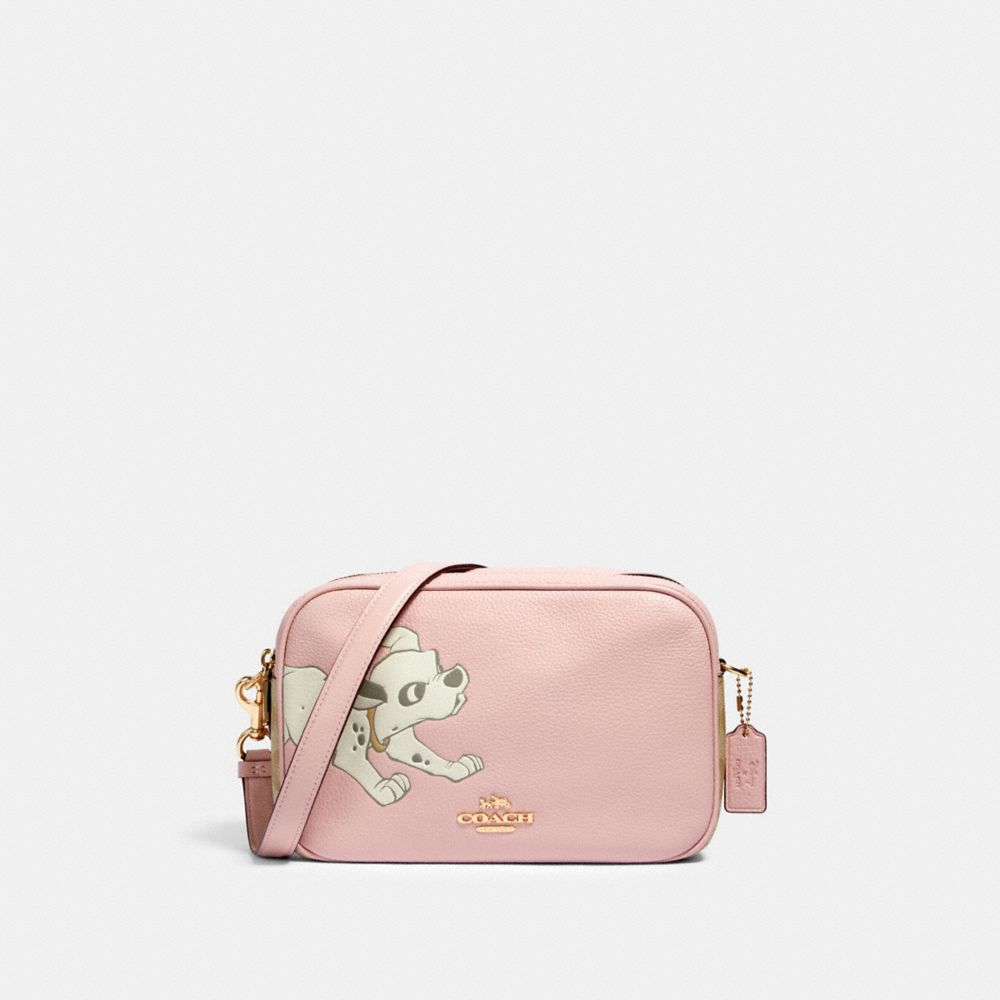 COACH 91125 Disney X Coach Jes Crossbody In Signature Canvas With Dalmatian IM/BLOSSOM/LIGHT KHAKI MULTI