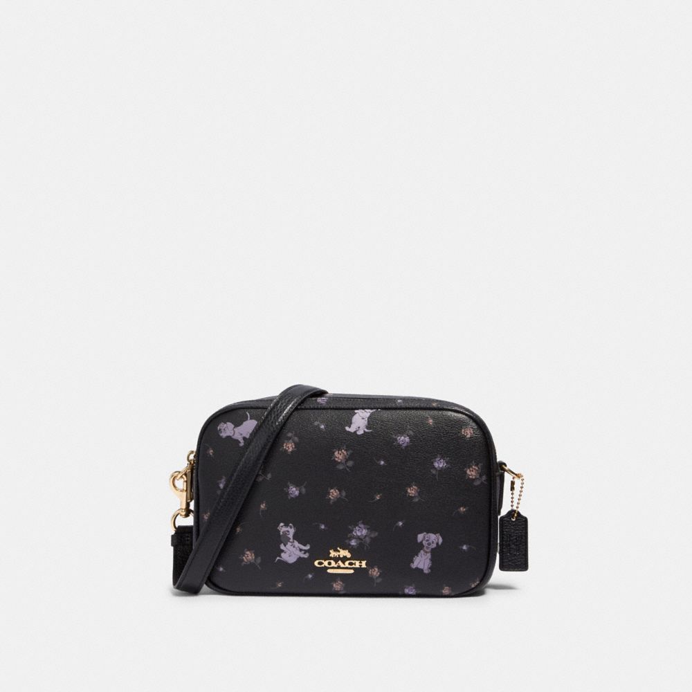 COACH 91126 - DISNEY X COACH JES CROSSBODY WITH DALMATIAN FLORAL PRINT IM/BLACK MULTI