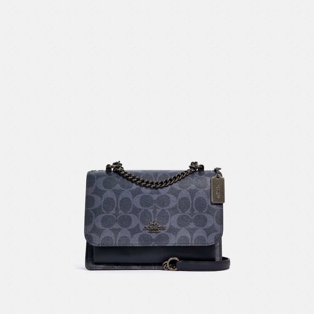 COACH KLARE CROSSBODY IN SIGNATURE CANVAS - SV/DENIM MIDNIGHT - 91134