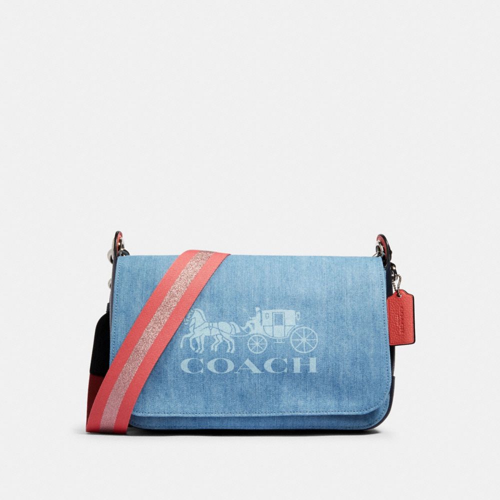 JES MESSENGER - SV/DENIM - COACH 91137