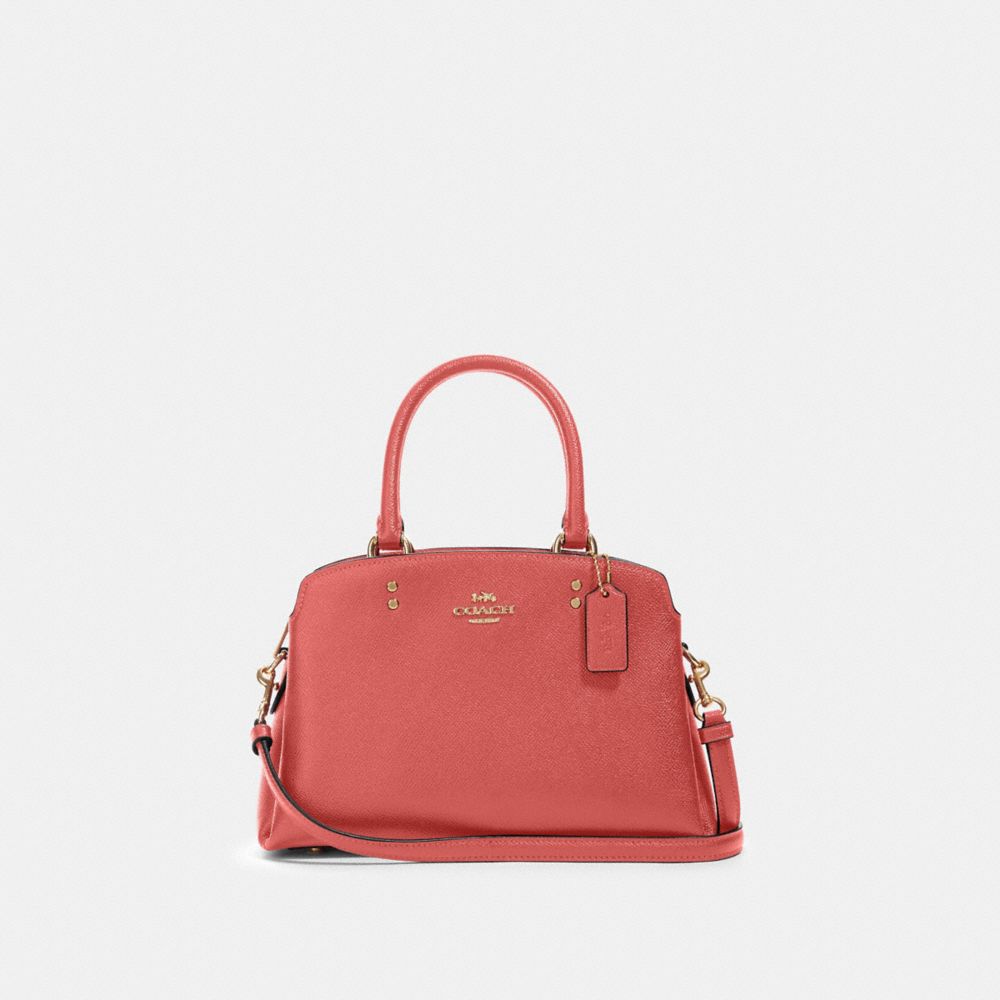 COACH MINI LILLIE CARRYALL - IM/BRIGHT CORAL - 91146