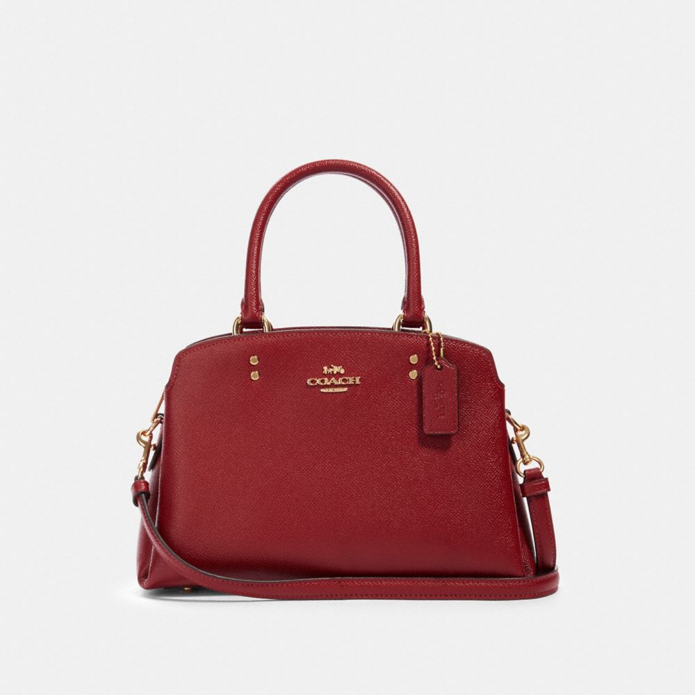 COACH 91146 MINI LILLIE CARRYALL IM/DEEP SCARLET