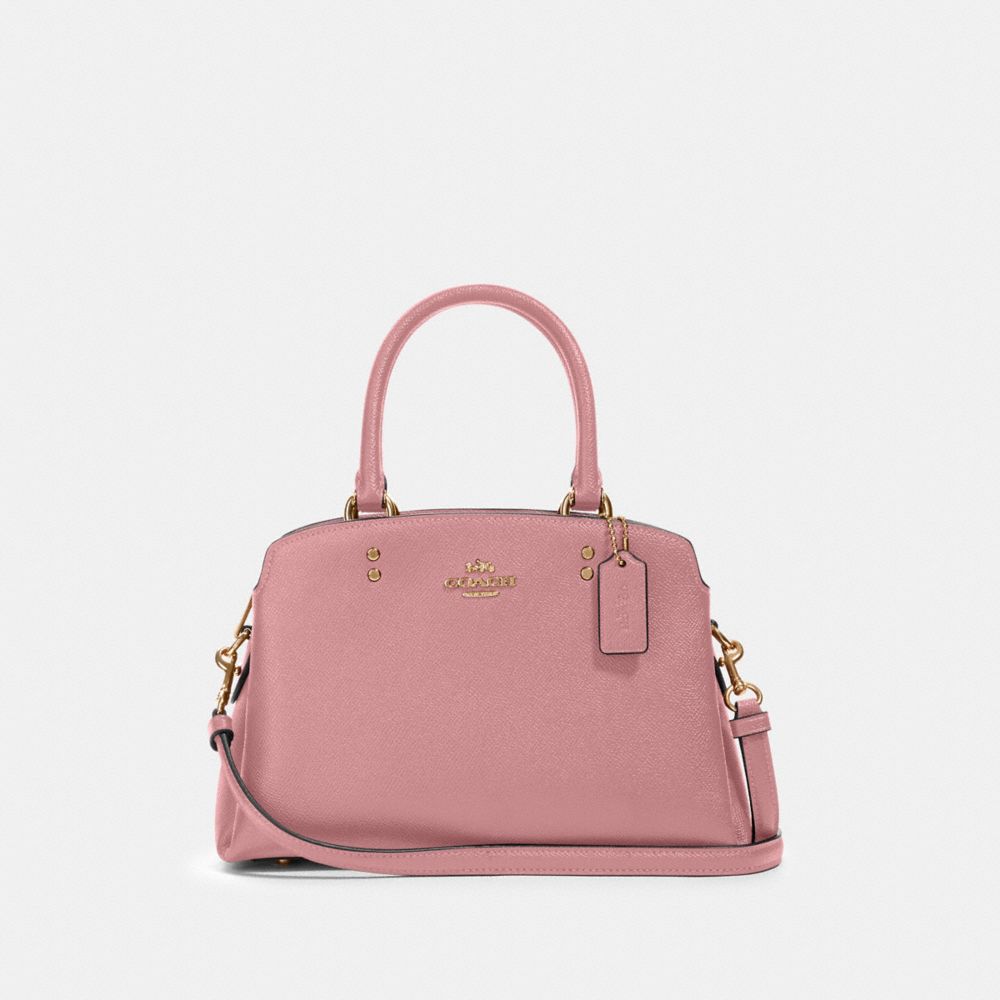 Mini Lillie Carryall - GOLD/TRUE PINK - COACH 91146