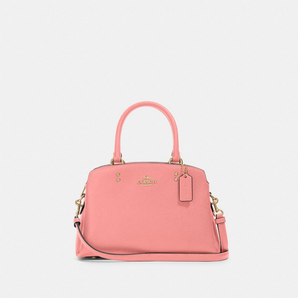 COACH 91146 Mini Lillie Carryall Gold/Candy Pink