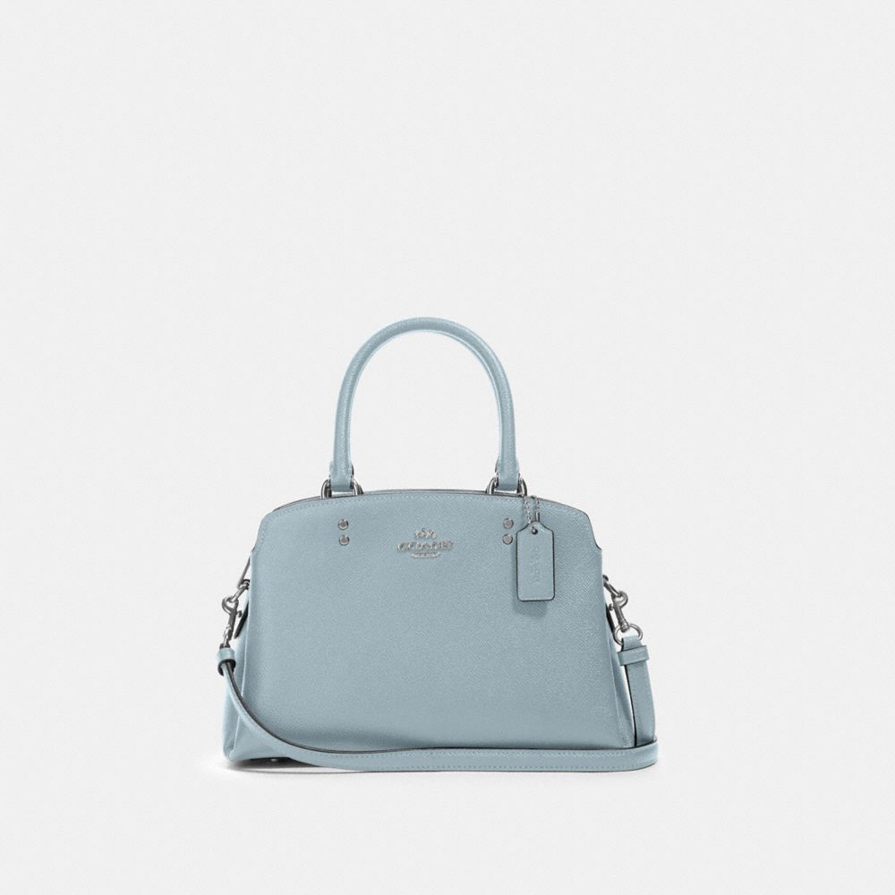 COACH 91146 Mini Lillie Carryall Silver/POWDER BLUE