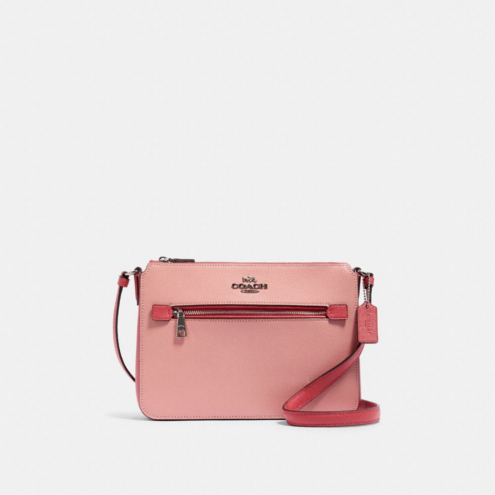 COACH 91149 - GALLERY FILE BAG IN COLORBLOCK SV/LIGHT BLUSH MULTI