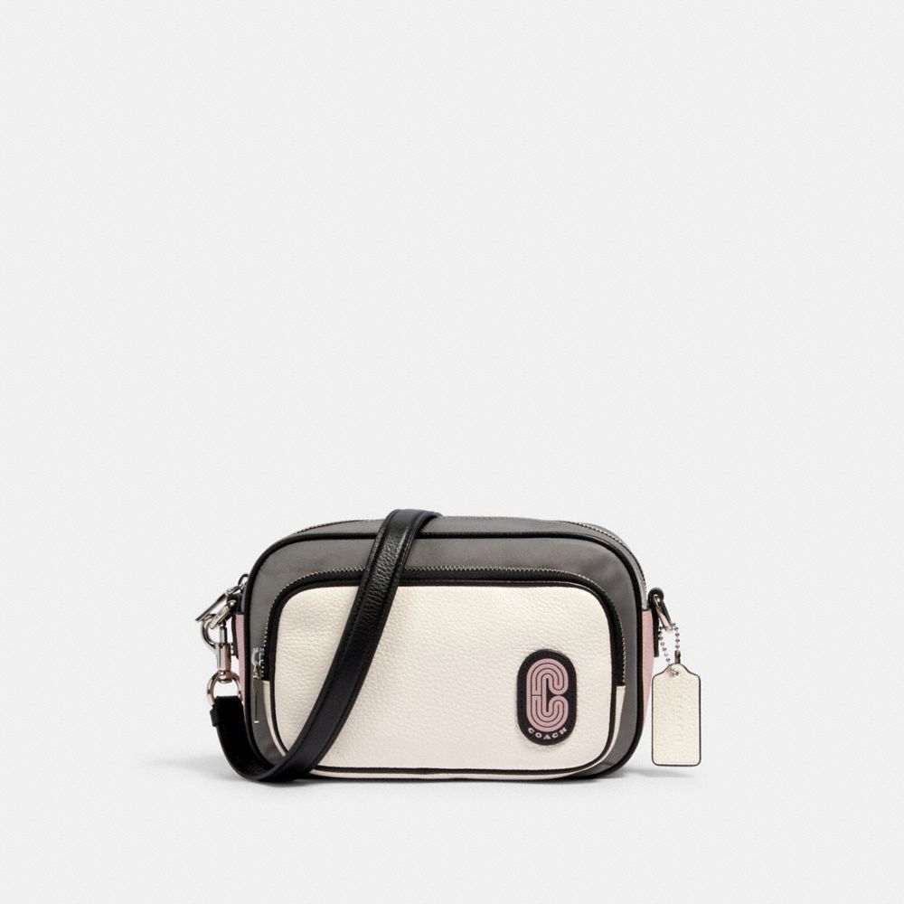 COURT CROSSBODY IN COLORBLOCK - SV/HEATHER GREY MULTI - COACH 91158