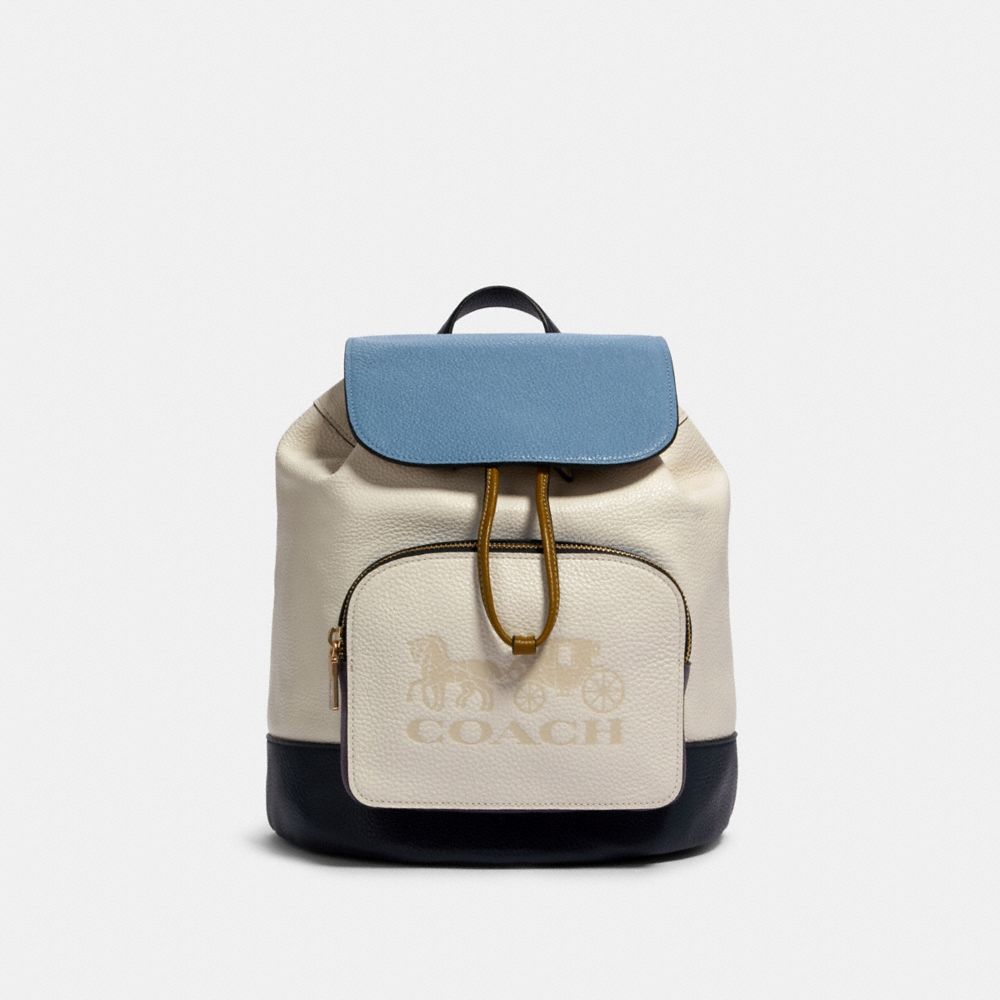 COACH 91163 Jes Backpack In Colorblock IM/CHALK MULTI