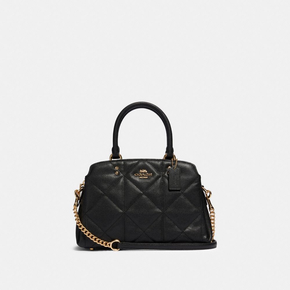 COACH 91172 Mini Lillie Carryall With Quilting IM/BLACK