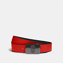 PLAQUE BUCKLE CUT-TO-SIZE REVERSIBLE BELT, 38MM - 91232 - QB/MIAMI RED BLUE JAY