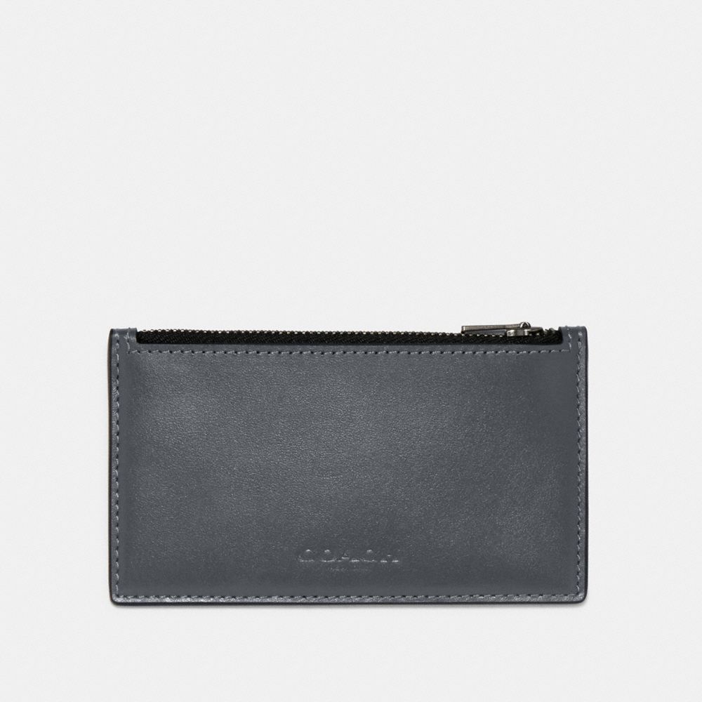 ZIP CARD CASE IN COLORBLOCK - 91241 - QB/GREY PURPLE MULTI