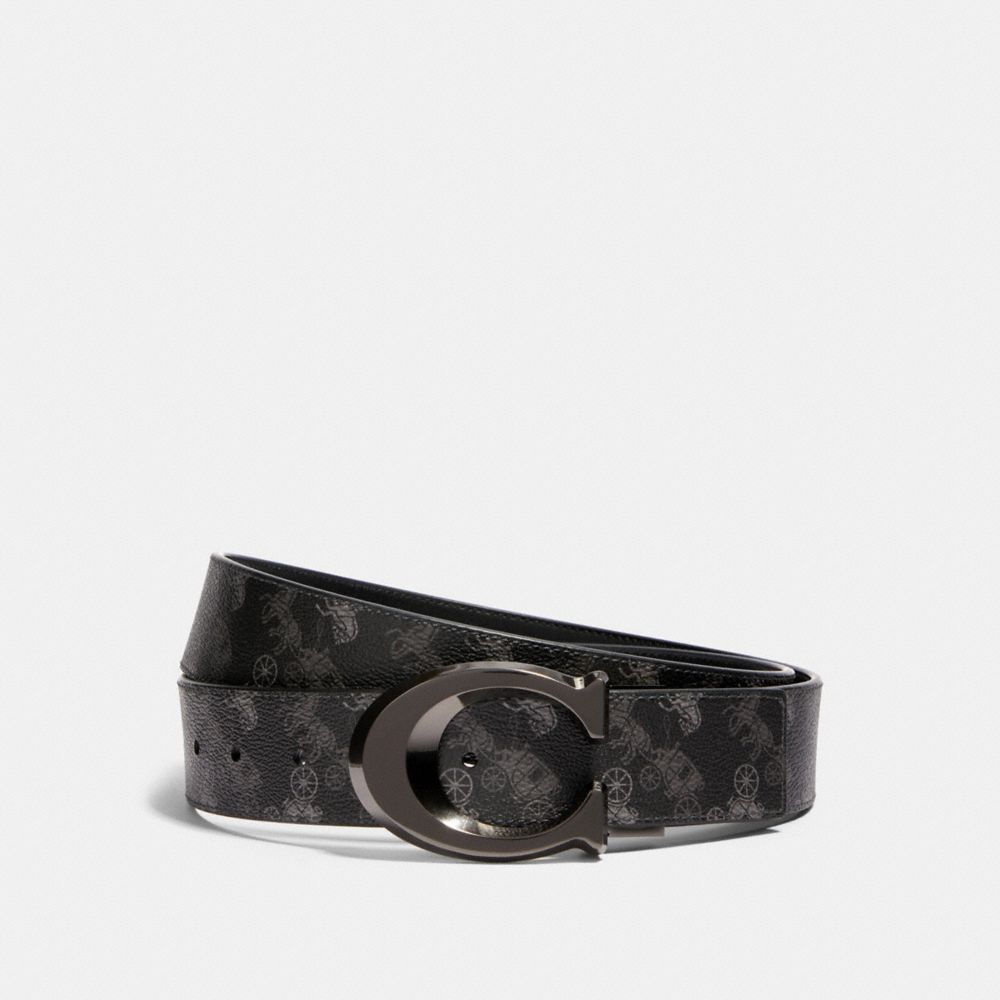 coach signature buckle belt