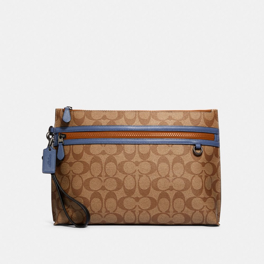 COACH 91292 - SPORTY CARRY ALL POUCH IN COLORBLOCK SIGNATURE CANVAS