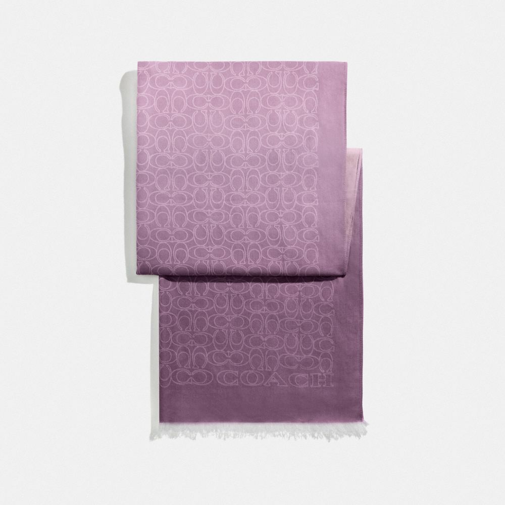 COACH 91334 Signature Ombre Stole HIBISCUS