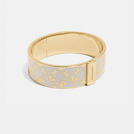 COACH 91336 Horse And Carriage Bangle GOLD/CHALK