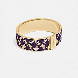 Horse And Carriage Bangle - GOLD/PURPLE - COACH 91336
