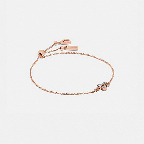 COACH 91351 Mini Tea Rose Cluster Slider Bracelet Rose-Gold/Multi