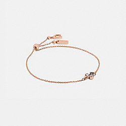 Mini Tea Rose Cluster Slider Bracelet - 91351 - Rose Gold/Multi