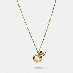 COACH 91354 Rexy Cutout Necklace GOLD