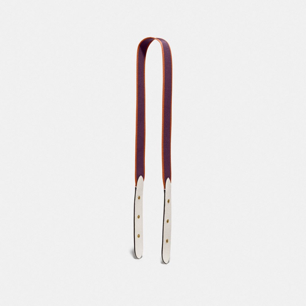 STRAP IN COLORBLOCK WITH VARSITY STRIPE - BRASS/BOYSENBERRY MULTI - COACH 91355