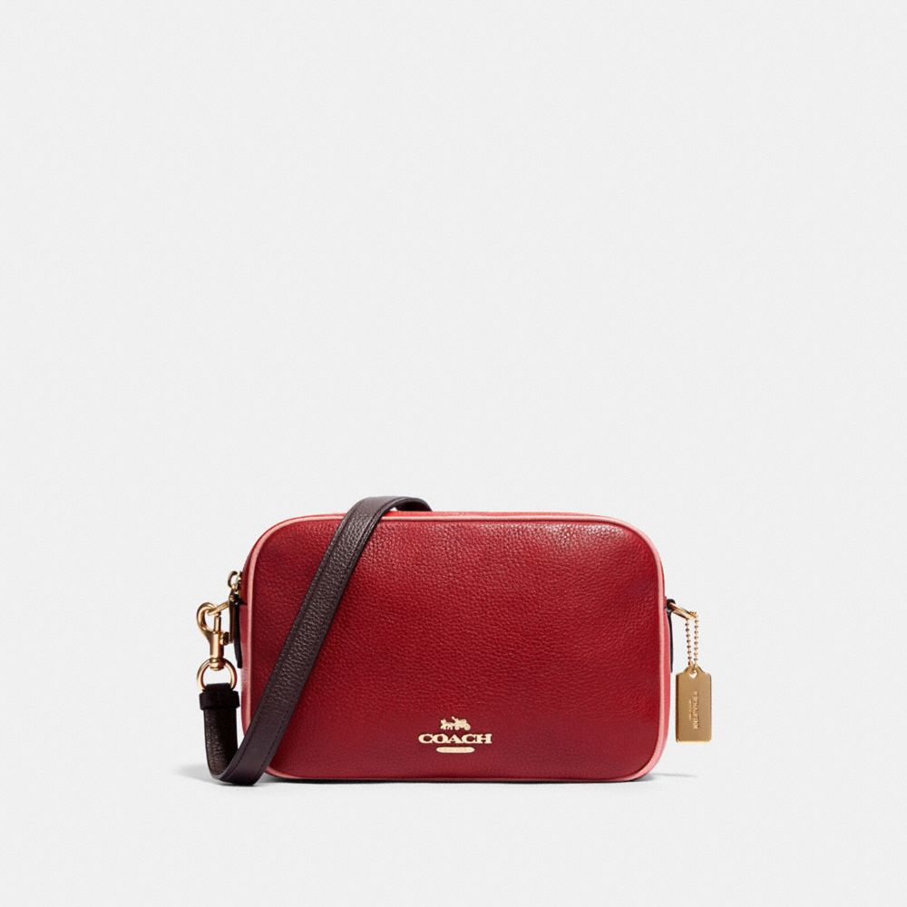 COACH 91382 Jes Crossbody In Colorblock IM/DEEP SCARLET MULTI