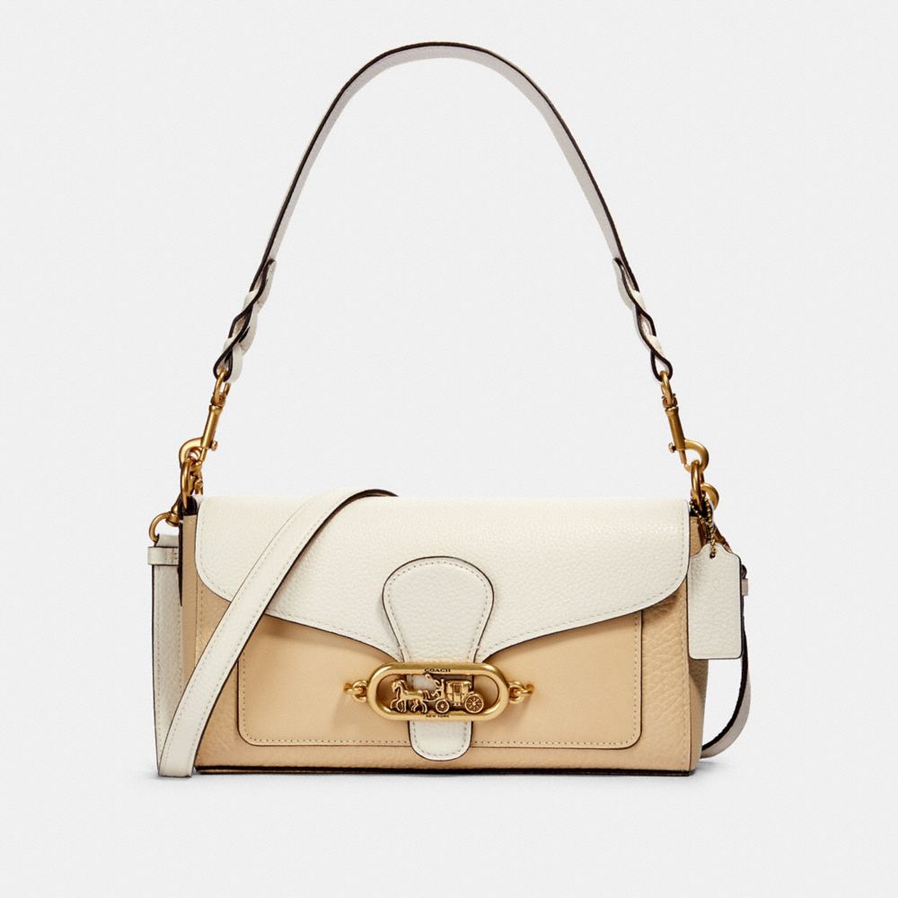 JADE SHOULDER BAG IN COLORBLOCK - 91393 - OL/CREAM MULTI