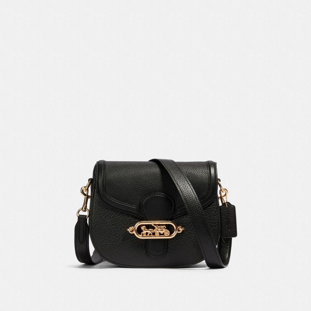 COACH JADE SADDLE BAG - IM/BLACK - 91397