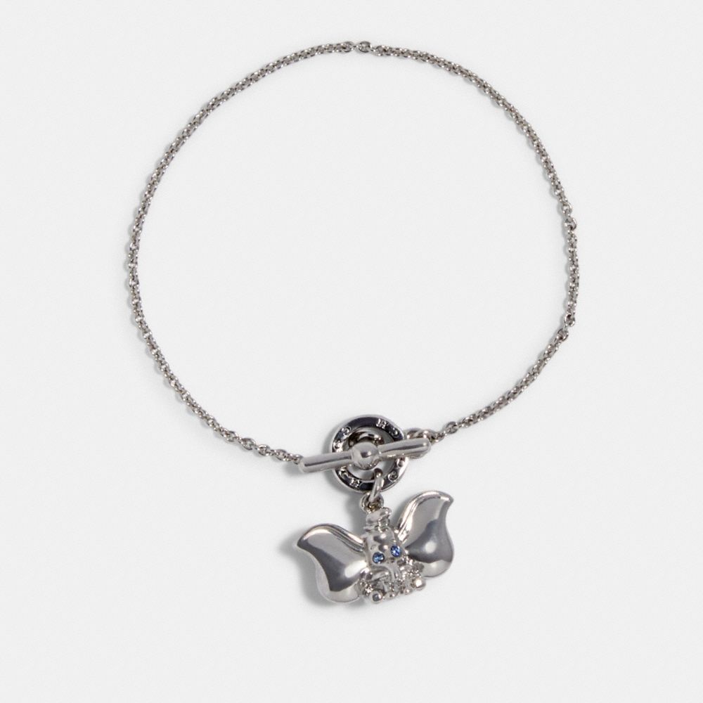 DISNEY X COACH DUMBO TOGGLE BRACELET - SILVER - COACH 91399