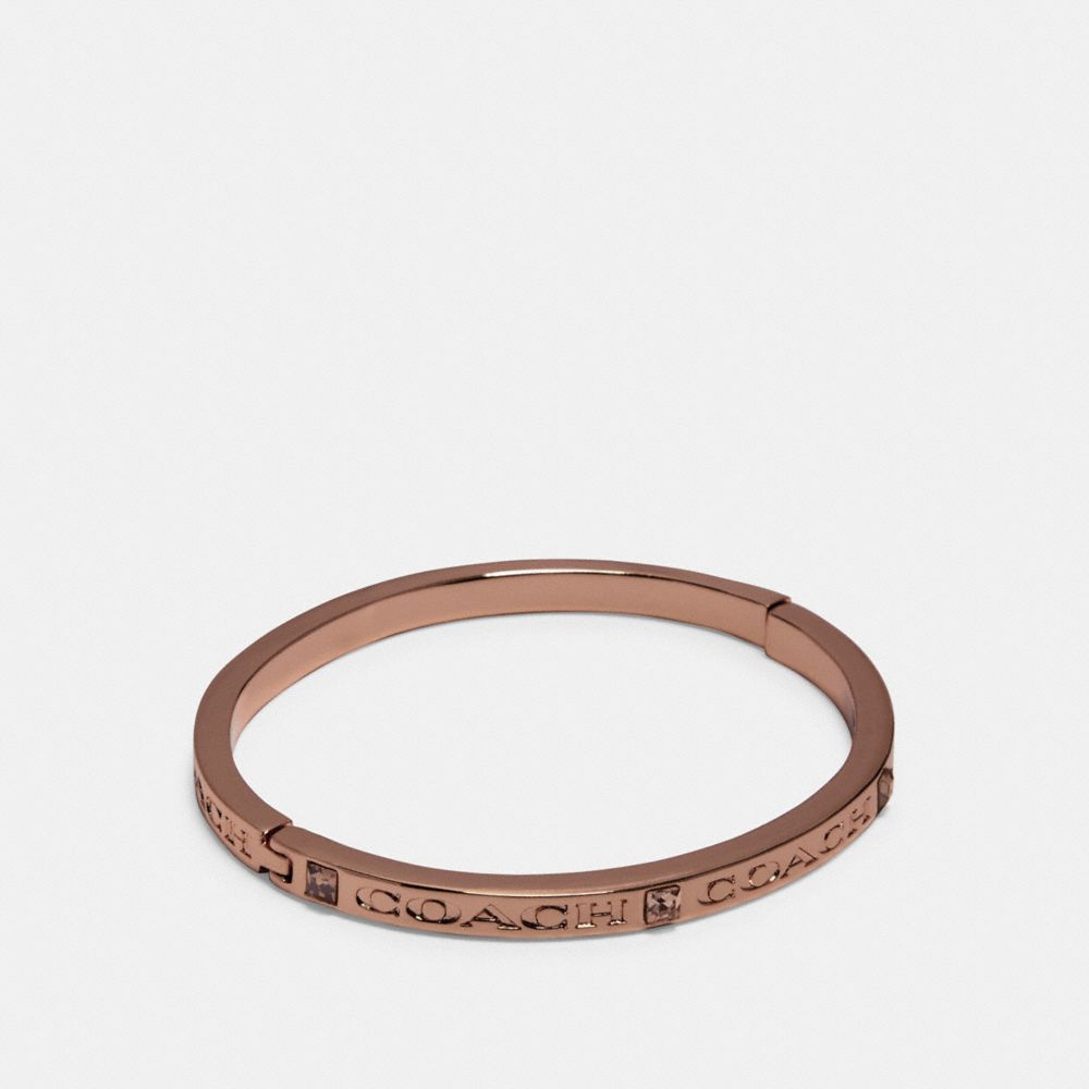 COACH 91410 COACH STONE BANGLE ROSEGOLD