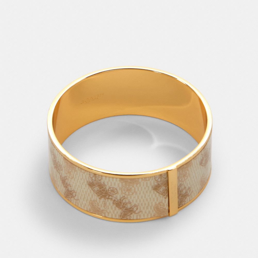 HORSE AND CARRIAGE BANGLE - CHALK MULTI - COACH 91414