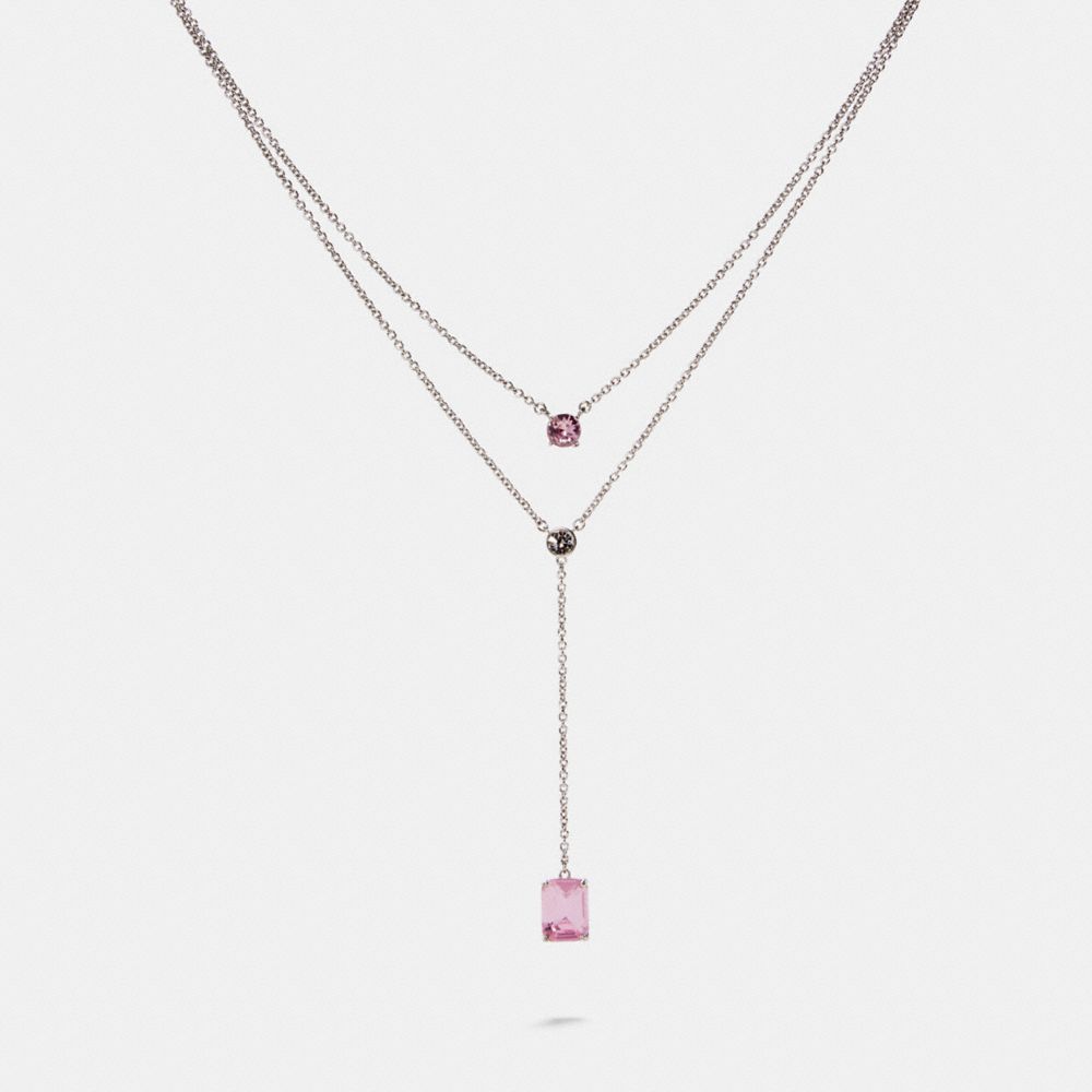 COACH 91418 Y Necklace SV/PINK