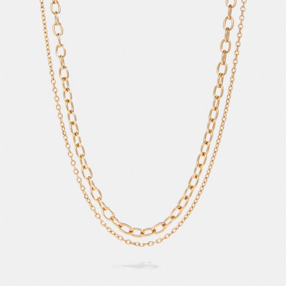 COACH 91440 TOGGLE CHAIN NECKLACE GOLD