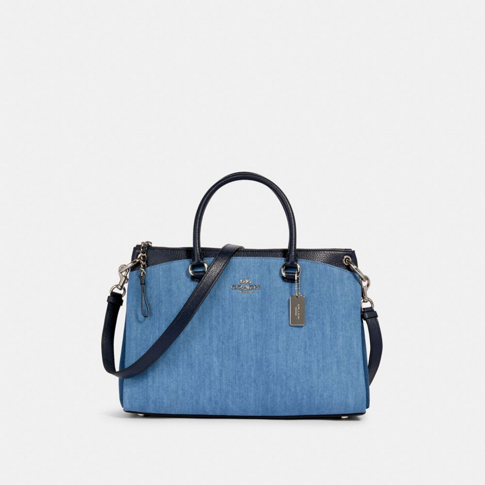 MIA SATCHEL - 91457 - SV/DENIM MULTI